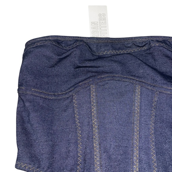 Urban Outfitters Out from Under Women's S Small Done up in Denim Corset Top NWT - Picture 6 of 11